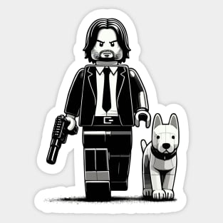 John Wick Lego Style Sticker